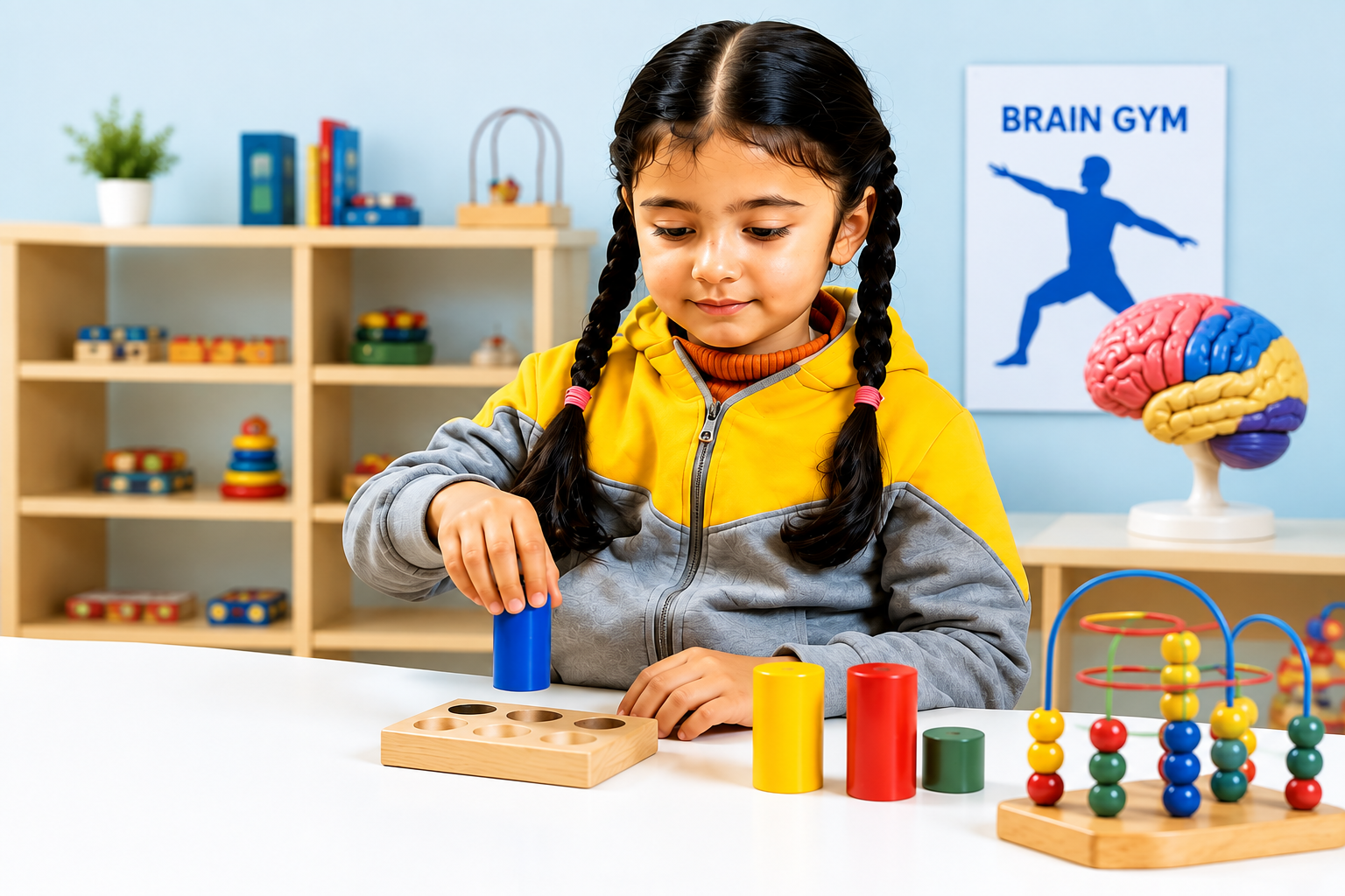 Child learning through purposeful play in the Brain DI Lab